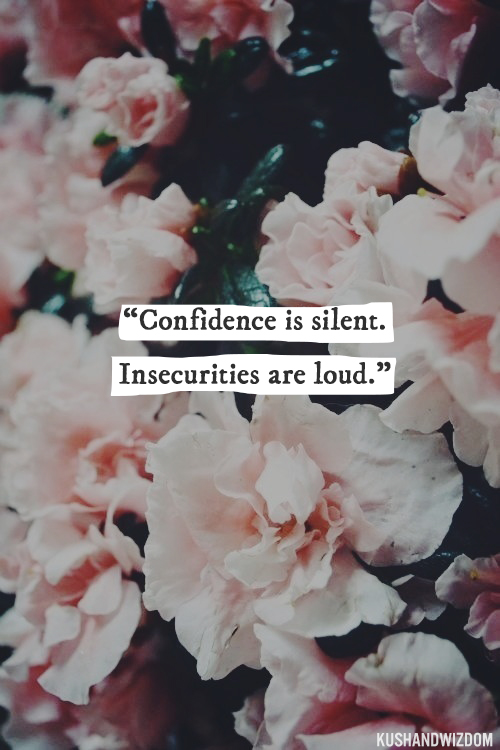 Confidence is silent