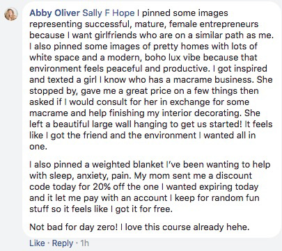 Abby Oliver Day Zero Testimonial